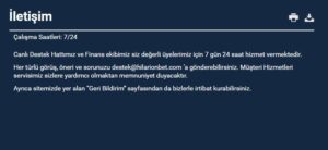 Hilarionbet iletişim